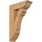 Ekena Millwork Merced Traditional Smooth Bracket w/ Offset Brace, Western Red Cedar, 7 1/2"W x 22"D x 34"H BKT0806X22X34MRC01SWR - alternate 1